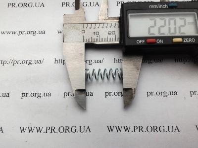 Пружина стиснення 0,8 х 7,2 х 22 (Артикул: S6838)