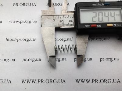 Пружина стиснення 0,8 х 7,4 х 20,4 (Артикул: S6842)