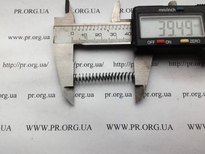 Пружина стиснення 0,8 х 6 х 39,5 (Артикул: S6847)