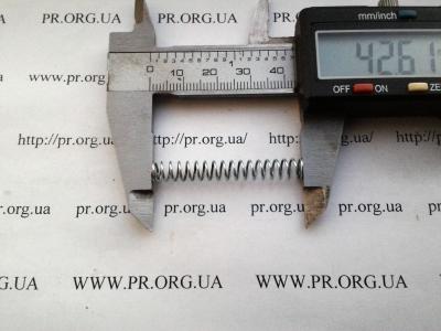 Пружина стиснення 0,7 х 6 х 42,5 (Артикул: S6883)