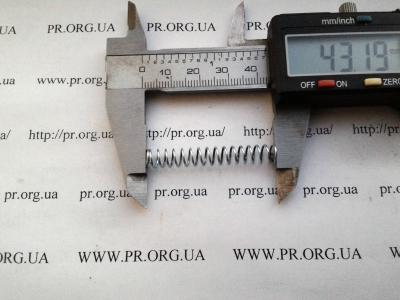 Пружина стиснення 0,7 х 6,4 х 43 (Артикул: S6887)