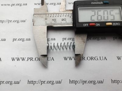 Пружина сжатия 0,6 х 7,3 х 26 (Артикул: S6913)