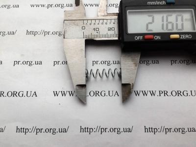 Пружина сжатия 0,6 х 6 х 21,6 (Артикул: S6936)