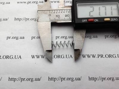 Пружина сжатия 0,6 х 6,2 х 21,5 (Артикул: S6938)