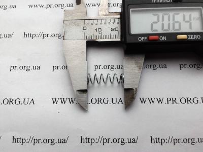 Пружина сжатия 0,6 х 6,2 х 20,5 (Артикул: S6939)