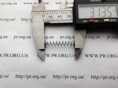 Пружина стиснення 0,6 х 5,3 х 31 (Артикул: S6946)