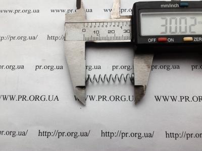 Пружина стиснення 0,6 х 5,6 х 30 (Артикул: S6947)