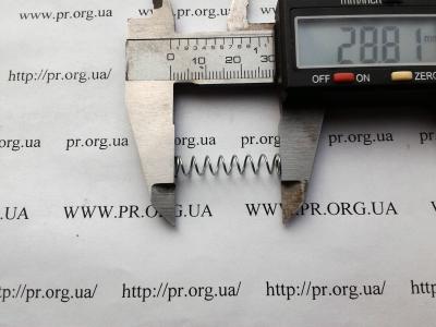 Пружина сжатия 0,6 х 5,8 х 28,8 (Артикул: S6957)