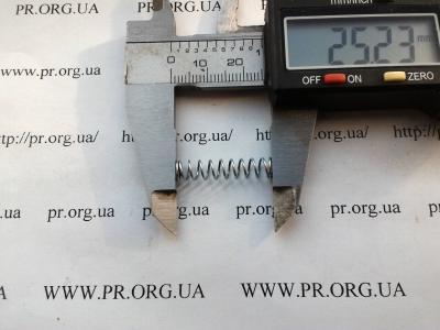 Пружина сжатия 0,6 х 5,5 х 25 (Артикул: S6967)