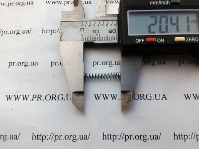 Пружина сжатия 0,6 х 3,8 х 20,5 (Артикул: S6981)