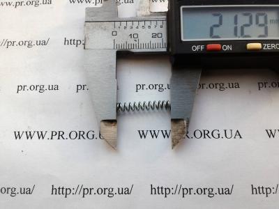 Пружина стиснення 0,6 х 4 х 21,3 (Артикул: S6987)