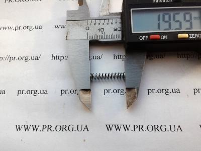 Пружина стиснення 0,6 х 4 х 19,5 (Артикул: S6992)