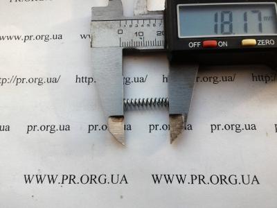 Пружина сжатия 0,6 х 4 х 18 (Артикул: S6995)