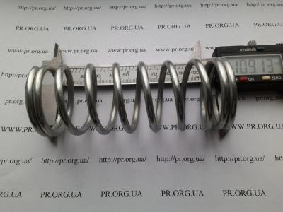 Пружина стиснення 4 х 43,8 х 109 (Артикул: S7049)
