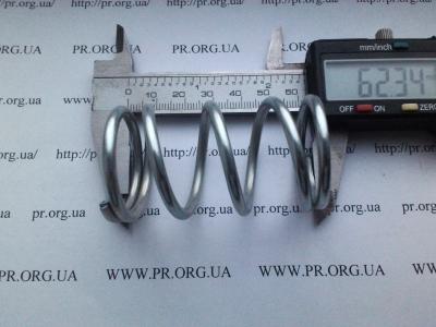 Пружина сжатия 3,5 х 35 х 62,5 (Артикул: S7068)