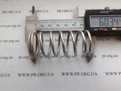 Пружина сжатия 2,5 х 28,5 х 60,5 (Артикул: S7122)