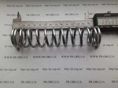 Пружина стиснення 3,5 х 33,5 х 135,5 (Артикул: S7169)