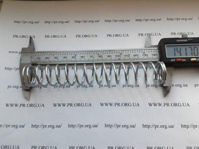 Пружина стиснення 2 х 23 х 141,5 (Артикул: S7184)