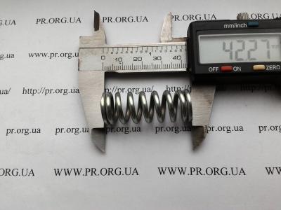 Пружина стиснення 2,5 х 15,5 х 42 (Артикул: S7226)
