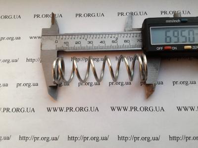 Пружина сжатия 2,2 х 20,4 х 69,5 (Артикул: S7233)