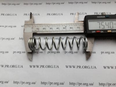 Пружина стиснення 2 х 18 х 75,5 (Артикул: S7248)
