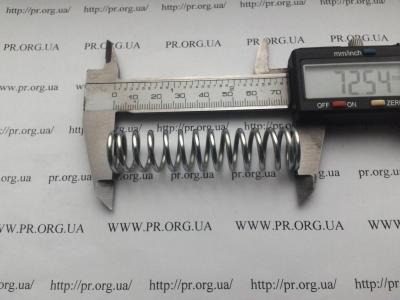 Пружина сжатия 2 х 16,8 х 72,5 (Артикул: S7252)