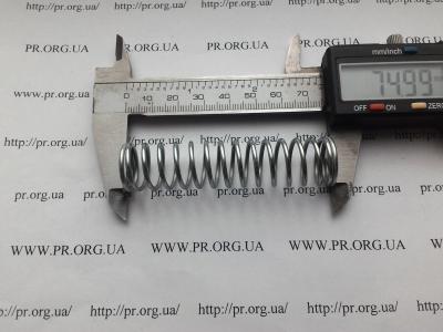 Пружина стиснення 1,6 х 17,5 х 75 (Артикул: S7270)
