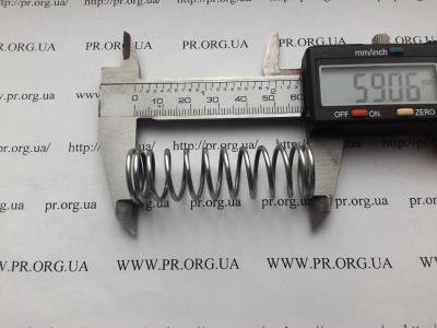 Пружина сжатия 1,6 х 17,5 х 59 (Артикул: S7271)