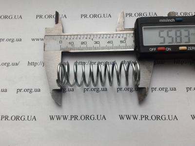 Пружина стиснення 1,6 х 17,8 х 56 (Артикул: S7276)