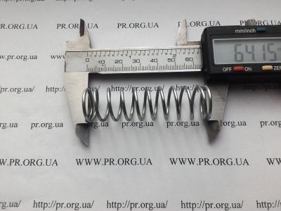 Пружина стиснення 1,6 х 18 х 64 (Артикул: S7277)