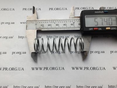 Пружина сжатия 1,6 х 18 х 57 (Артикул: S7280)