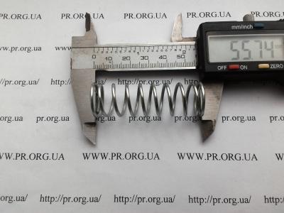 Пружина сжатия 1,6 х 17,4 х 55,5 (Артикул: S7281)