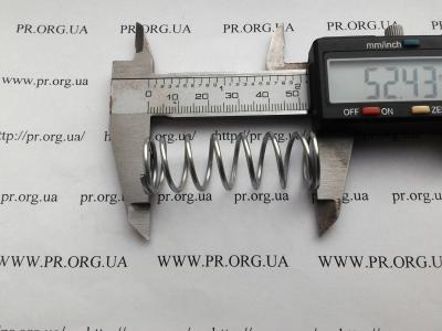Пружина сжатия 1,6 х 17,8 х 52,5 (Артикул: S7285)