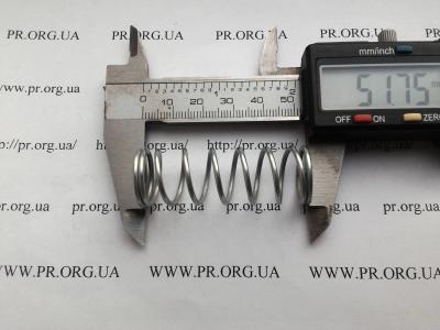 Пружина стиснення 1,6 х 17,8 х 51,5 (Артикул: S7286)