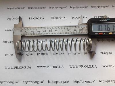 Пружина стиснення 1,5 х 19 х 107,5 (Артикул: S7294)