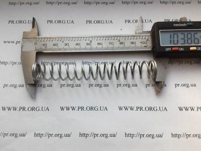 Пружина стиснення 1,5 х 15,5 х 104 (Артикул: S7295)