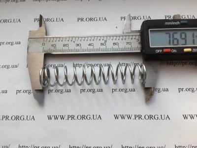 Пружина стиснення 1,5 х 15,5 х 77 (Артикул: S7299)