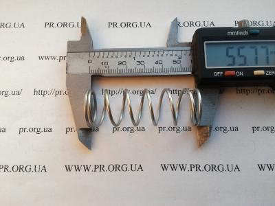 Пружина сжатия 1,5 х 19,3 х 55,5 (Артикул: S7302)