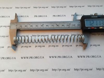 Пружина стиснення 1,5 х 13,5 х 121 (Артикул: S7309)