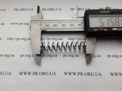 Пружина стиснення 1,5 х 10,7 х 51,5 (Артикул: S7314)
