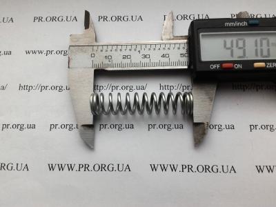 Пружина сжатия 1,5 х 11 х 49 (Артикул: S7315)