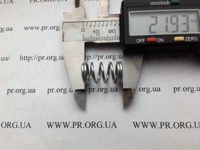 Пружина стиснення 1,4 х 12,8 х 22 (Артикул: S7319)