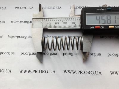 Пружина стиснення 1,2 х 16 х 45,5 (Артикул: S7326)