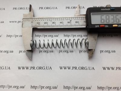 Пружина стиснення 1,2 х 11 х 68 (Артикул: S7330)