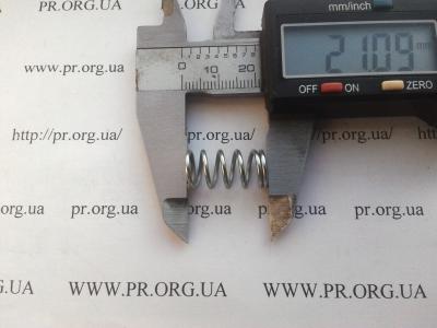 Пружина стиснення 1,2 х 10,2 х 21 (Артикул: S7345)