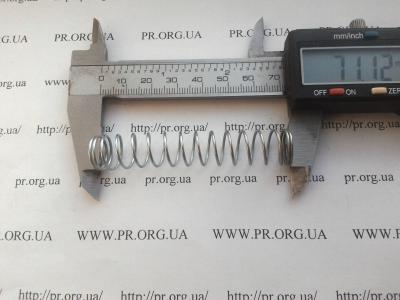 Пружина стиснення 1 х 13 х 71 (Артикул: S7350)