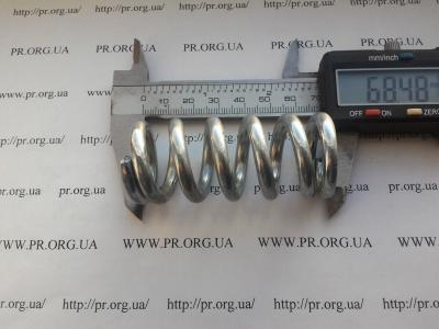 Пружина стиснення 5 х 29,8 х 68 (Артикул: S7351)