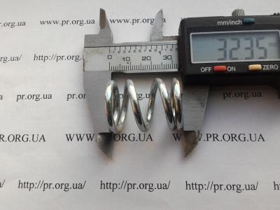 Пружина сжатия 3 х 22,5 х 32 (Артикул: S7358)