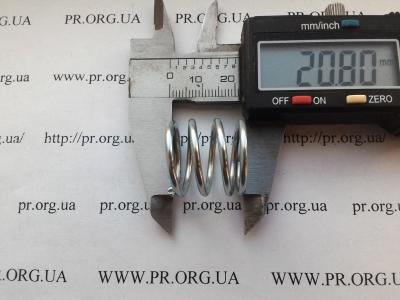 Пружина сжатия 2 х 21,3 х 20,8 (Артикул: S7362)