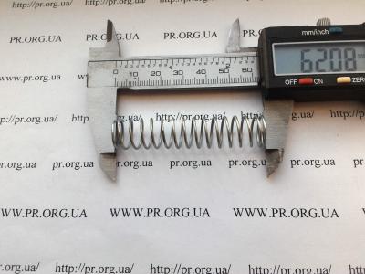 Пружина стиснення 1 х 13 х 62 (Артикул: S7368)
